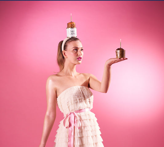 Torta in latta al gin con candelina-Wondercandle
