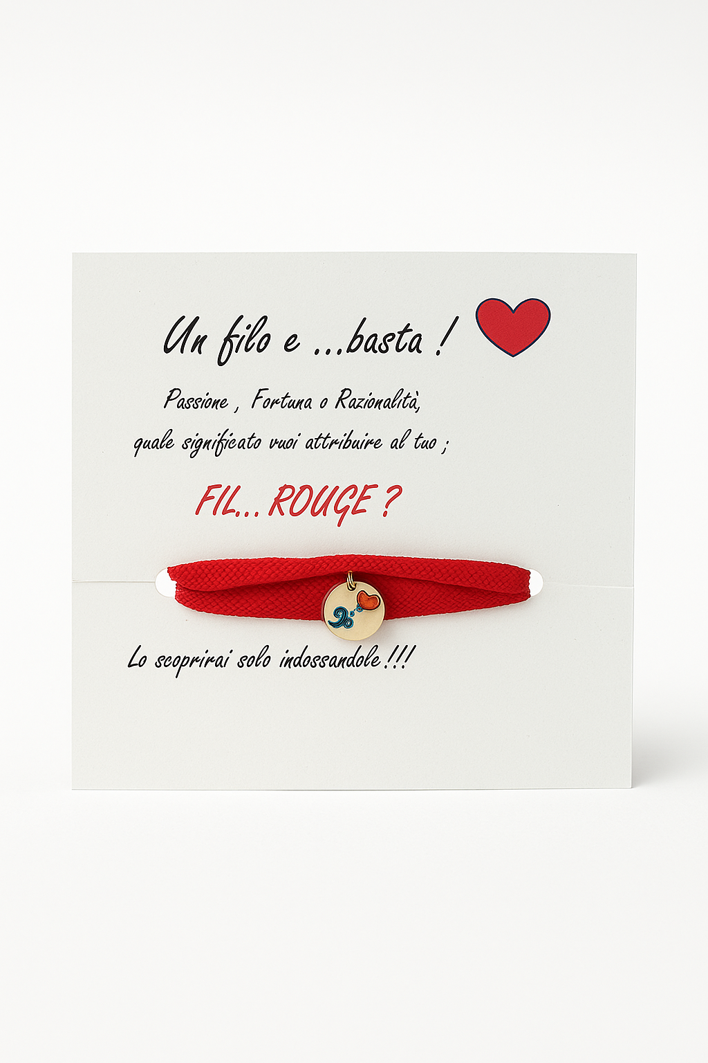 Braccialetto “Fil...rouge” – Un filo e… basta!