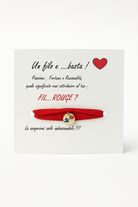 Braccialetto “Fil...rouge” – Un filo e… basta!