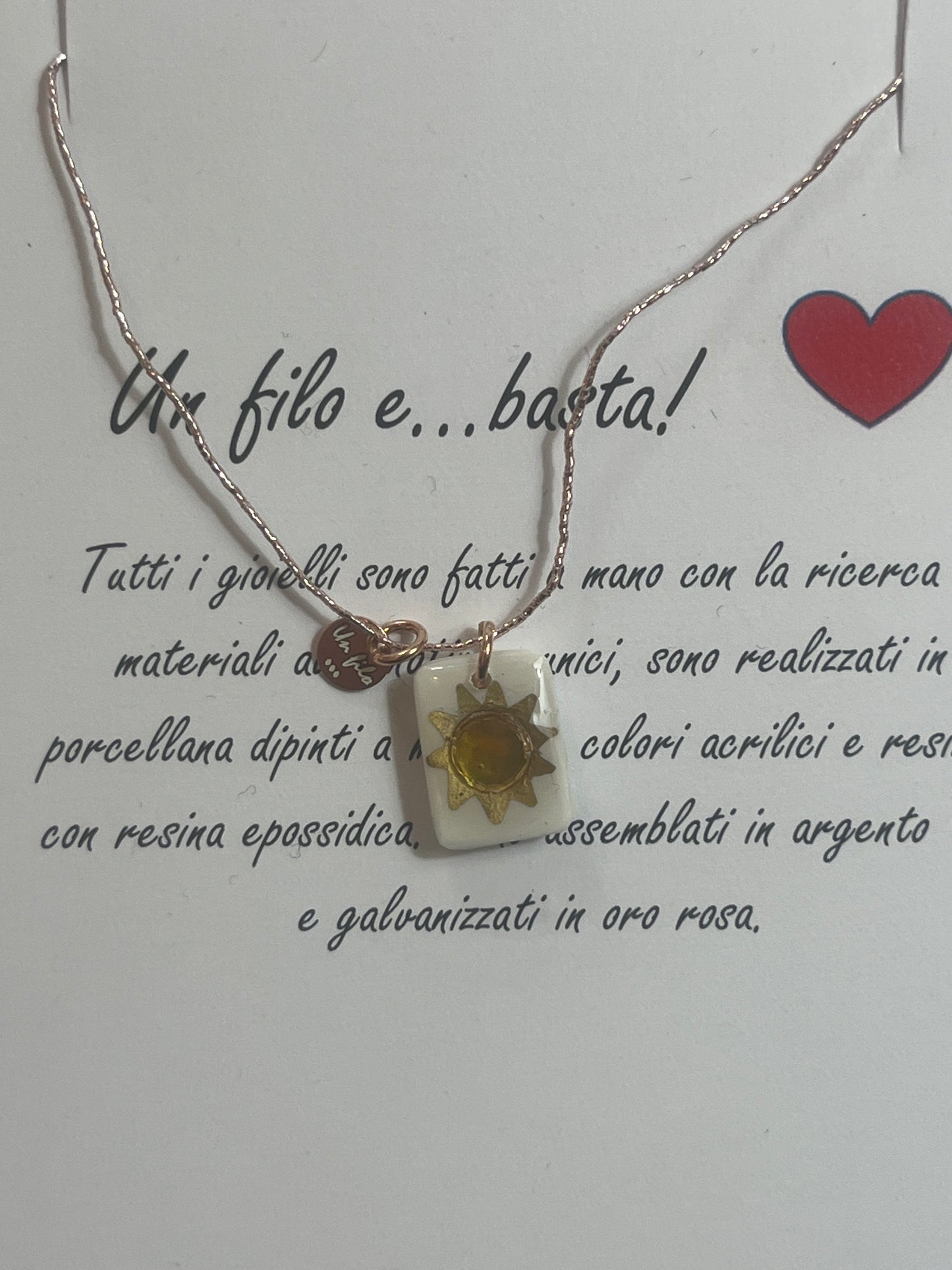 Collana Swarovski sole