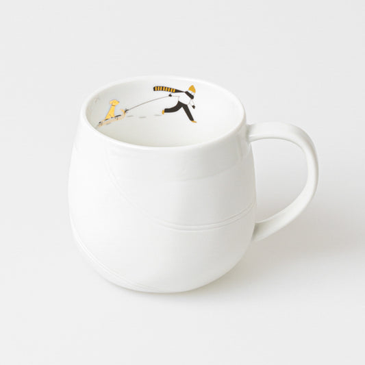 Tazza sciatore con slittino