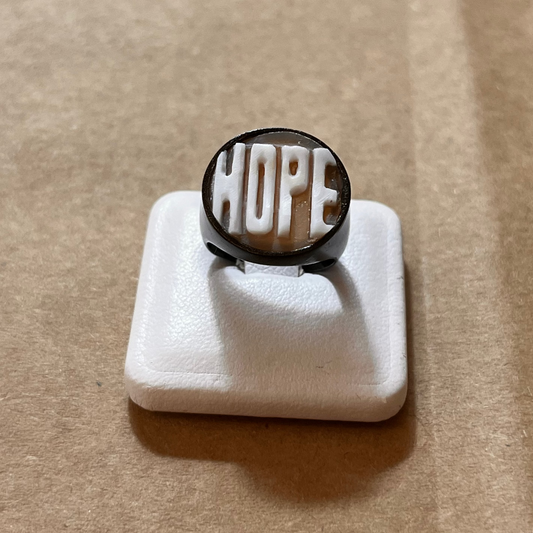 Anello cammeo "HOPE"