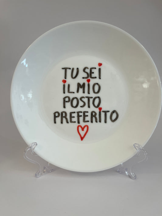 “Piatti con parole” – ceramiche uniche scritte a mano ♡