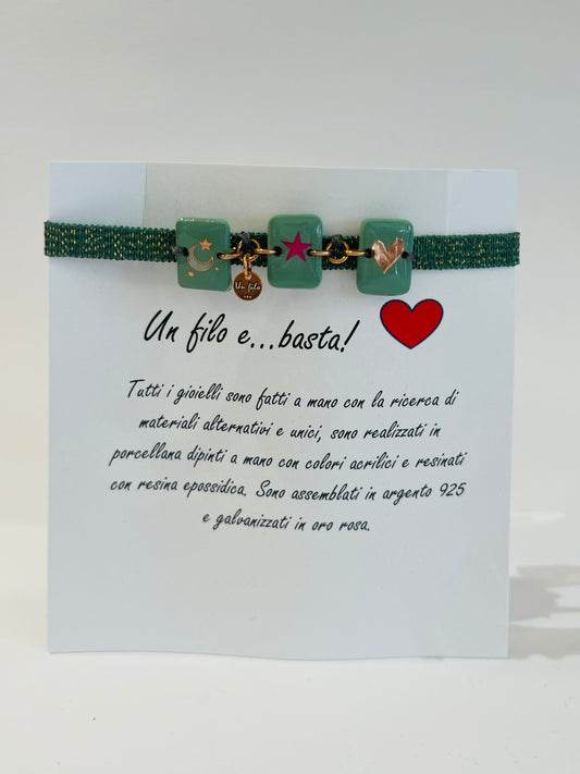 Braccialetto verde – Un filo e… basta!