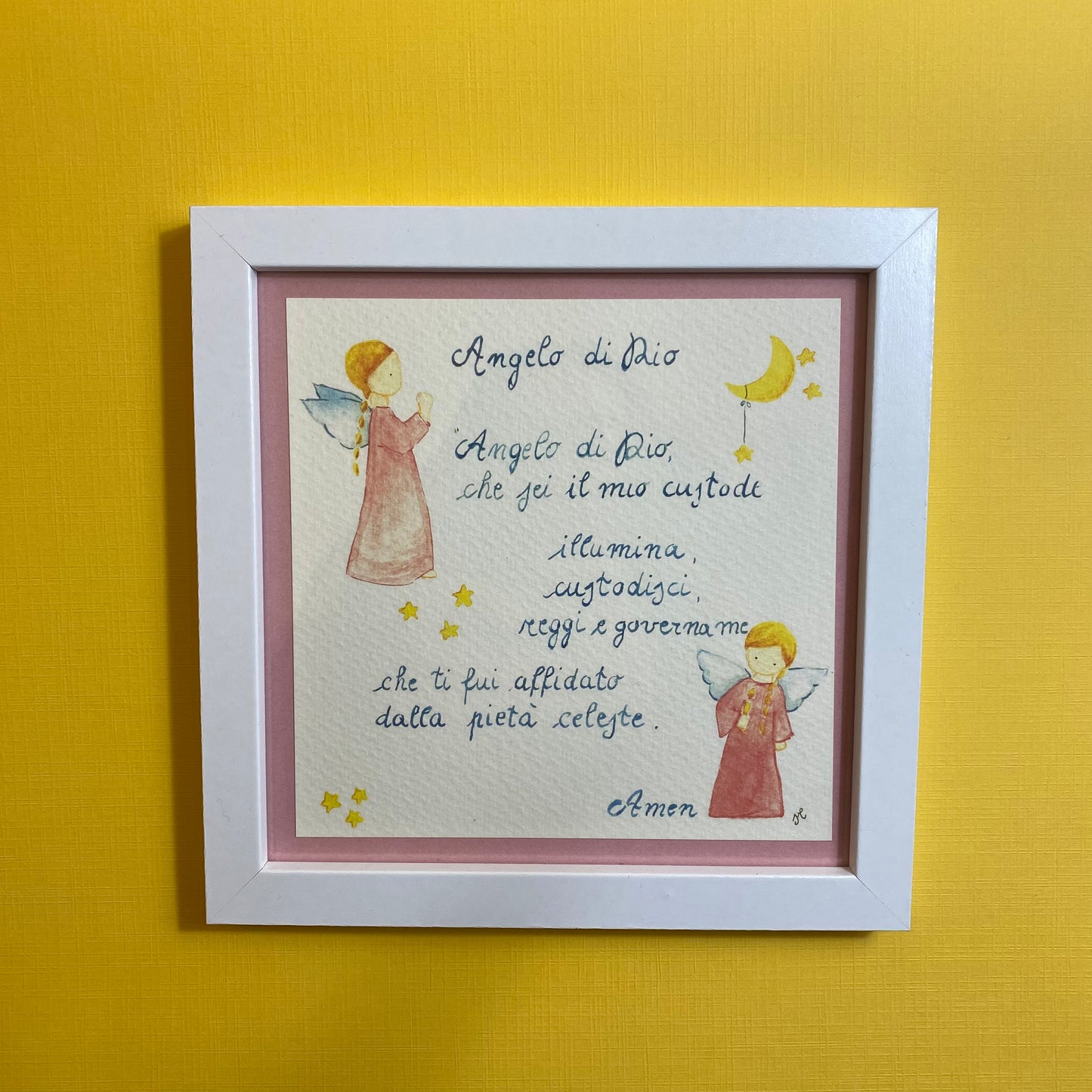 Quadretto Angelo di Dio