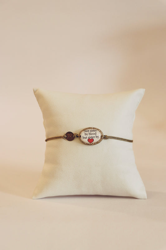 Bracciale Not sister by blood but sister by heart – 20 Celesti