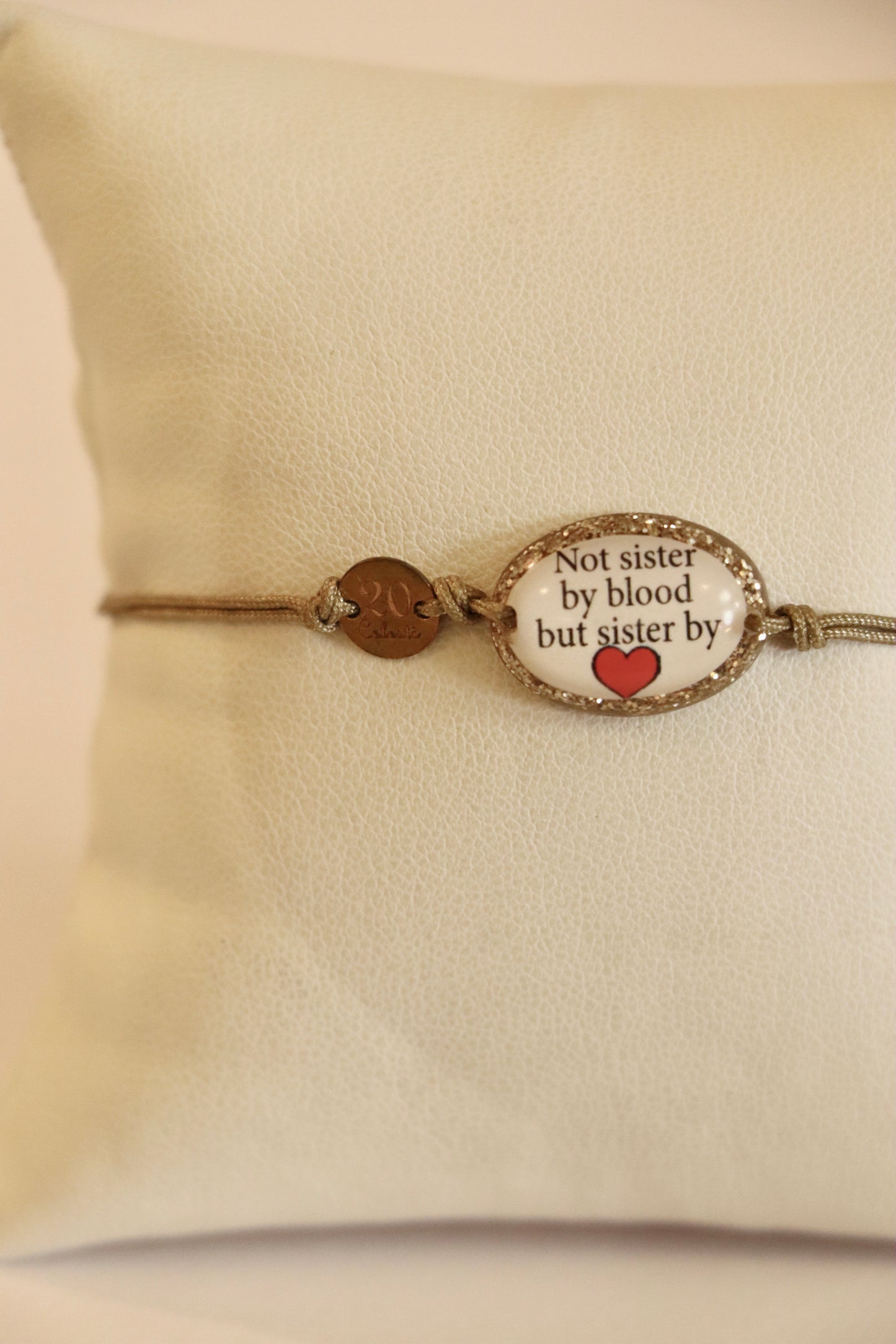 Bracciale Not sister by blood but sister by heart – 20 Celesti