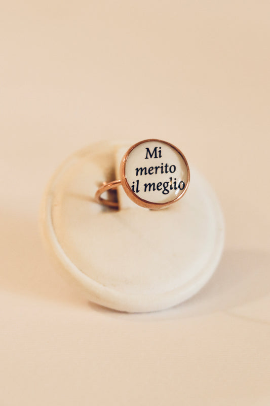 Anello "Mi merito il meglio" – 20 Celesti