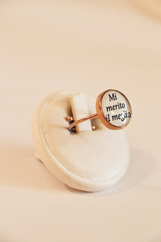 Anello "Mi merito il meglio" – 20 Celesti