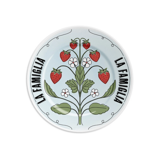Piattino La famiglia con fragole
