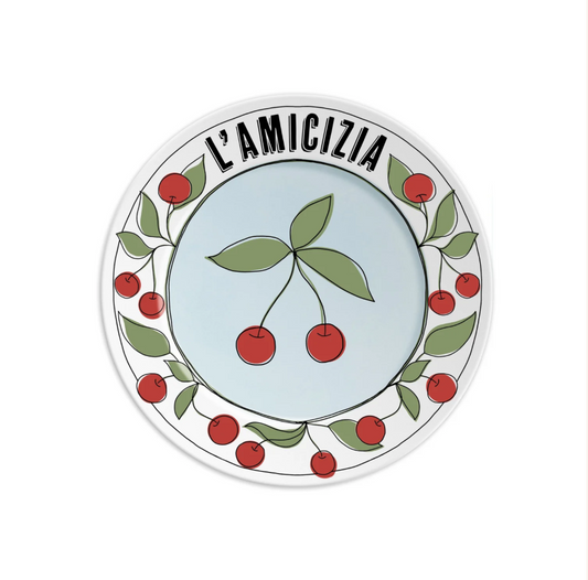 Piattino L'amicizia con ciliegie