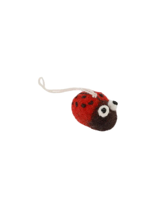 Coccinella in feltro