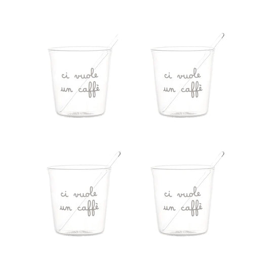 Set 4 bicchierini espresso