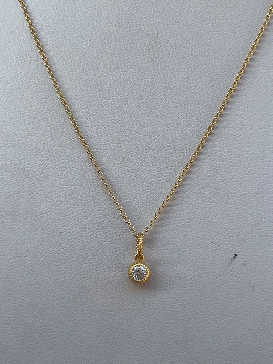 Collana punto luce bianco