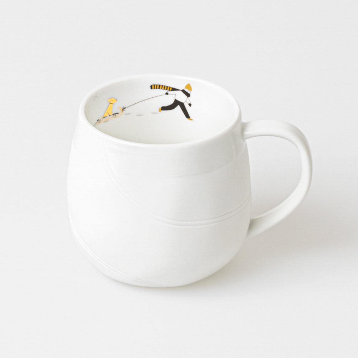 Tazza sciatore con slittino