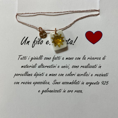 Collana swarosky Sole