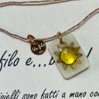 Collana swarosky Sole