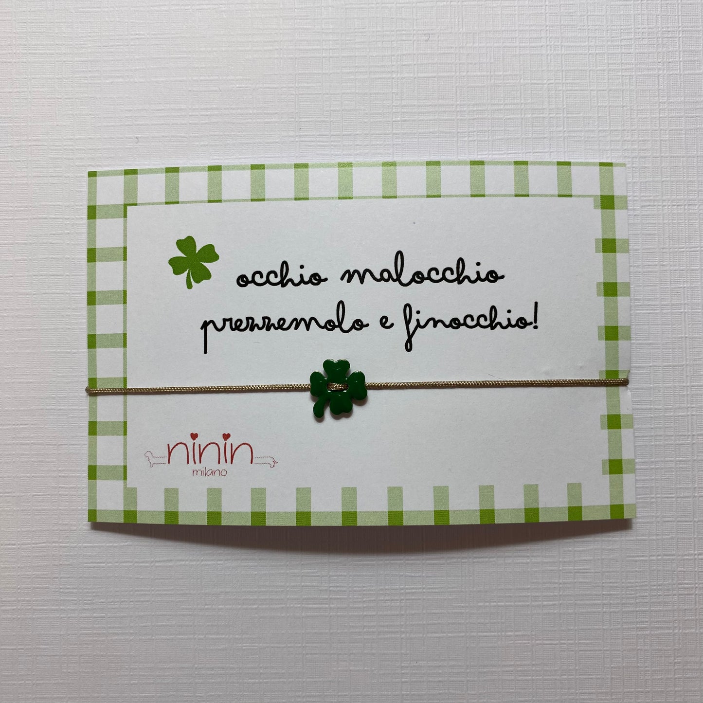 Braccialettino quadrifoglio