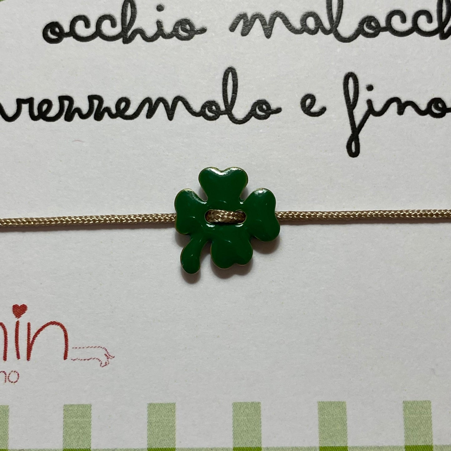 Braccialettino quadrifoglio