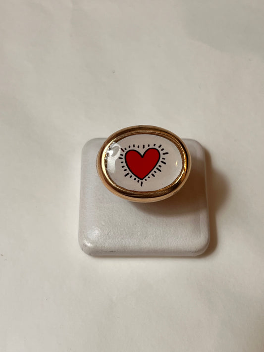 Anello Chevalier Ovale Cuore