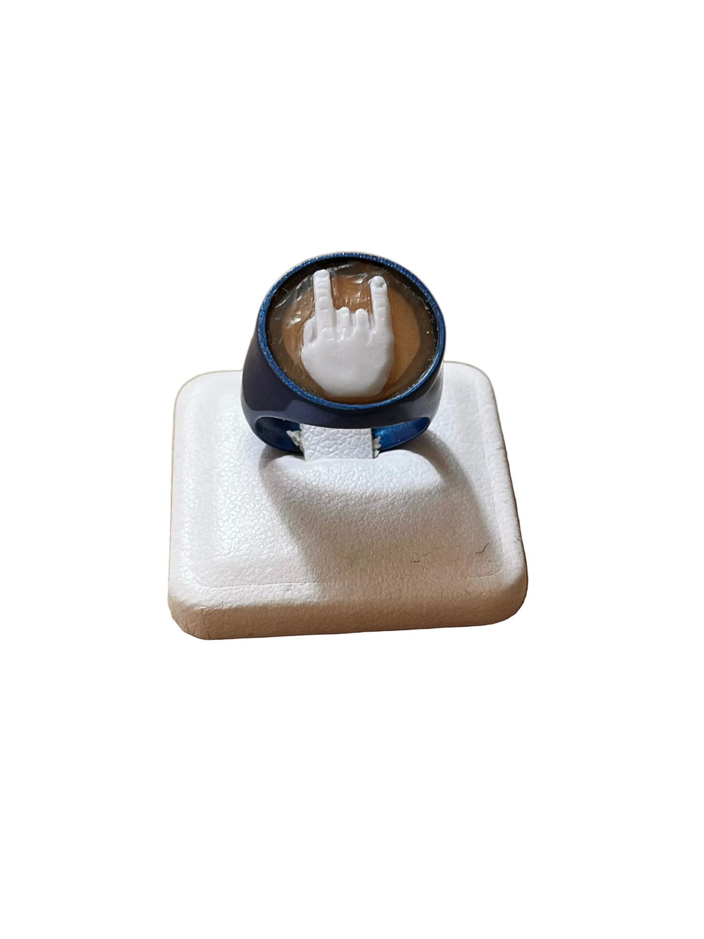 Anello cammeo corna