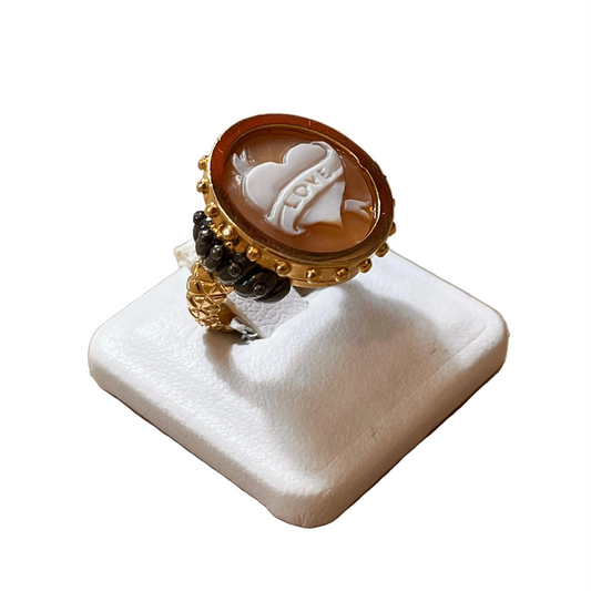 Anello cammeo Cuore Love