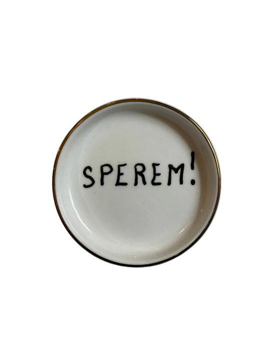 Piccolo piattino scritto