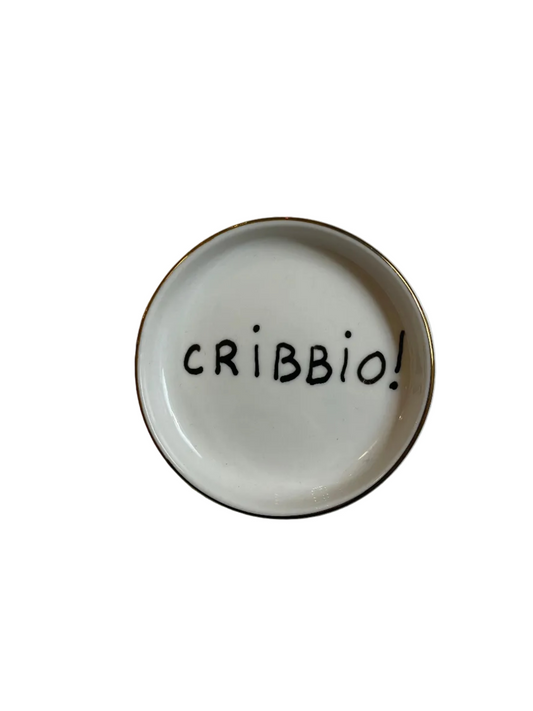 Piccolo piattino scritto