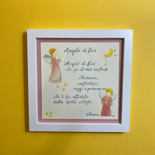 Quadretto Angelo di Dio